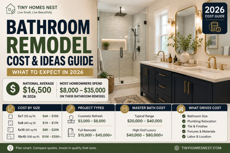 Modern bathroom remodel with 2026 cost guide and average remodeling prices