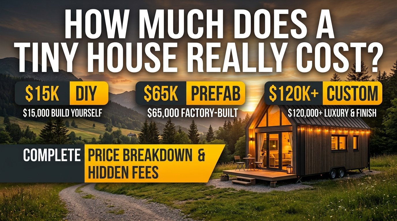 tiny house cost complete breakdown and pricing guide banner